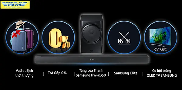 Đặt trước Samsung Galaxy Note 8 - trúng ngay siêu phẩm Samsung Qled TV 65