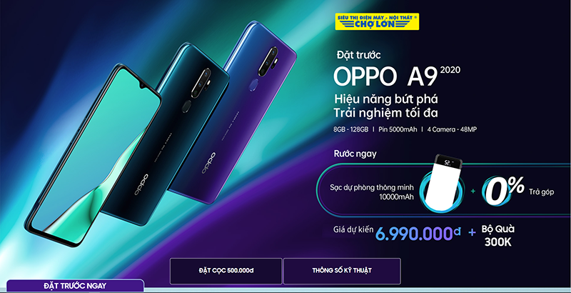 Đặt trước sản phẩm OPPO A9 - Nhận ngay hàng loạt ưu đãi