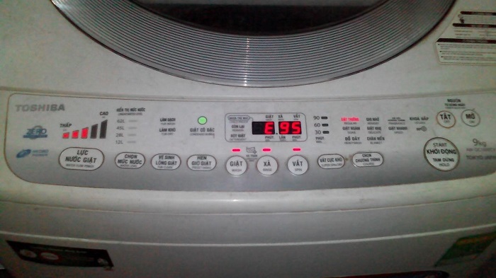 Bảng mã lỗi máy giặt toshiba và cách xử lý