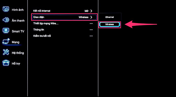 Hướng dẫn kết nối mạng cho tivi TCL chạy hệ điều hành TV+ OS