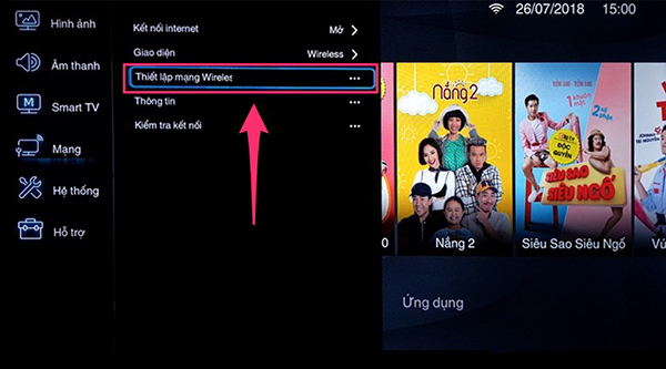 Hướng dẫn kết nối mạng cho tivi TCL chạy hệ điều hành TV+ OS