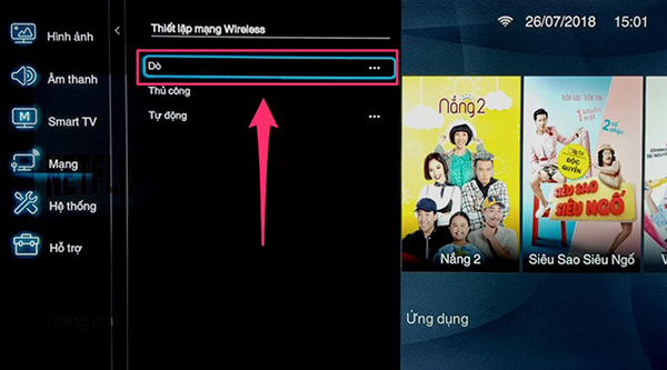 Hướng dẫn kết nối mạng cho tivi TCL chạy hệ điều hành TV+ OS