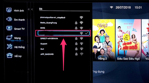 Hướng dẫn kết nối mạng cho tivi TCL chạy hệ điều hành TV+ OS
