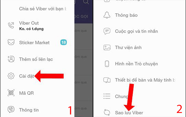 Khôi phục tin nhắn Facebook, Viber