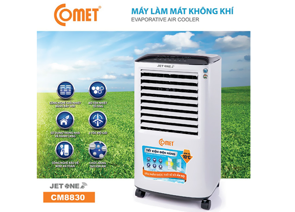 Quạt Điều Hòa Không Khí Comet CM8830 90W (8L) 2