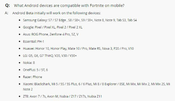 Hướng dẫn cách tải và chơi game Fortnite trên các thiết bị điện thoại Android