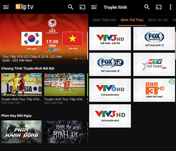 TOP 5 ứng dụng xem bóng đá trực tuyến, theo dõi ĐTVN thi đấu trên smartphone, tivi