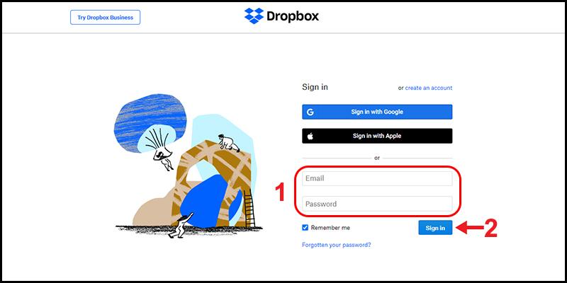 Dropbox-tren-trinh-duyet