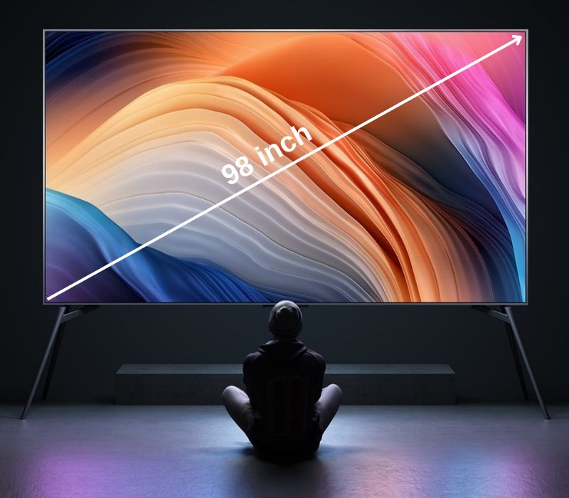 98 inch là độ dài đường chéo của tivi