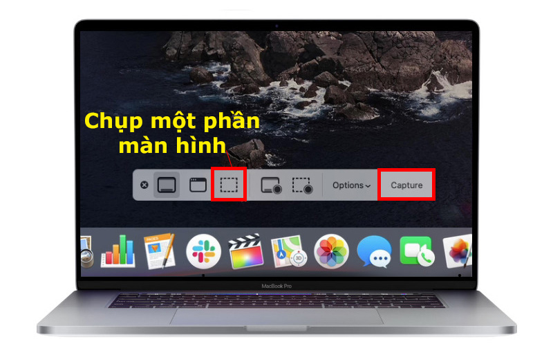 các bước chụp một phần màn hình