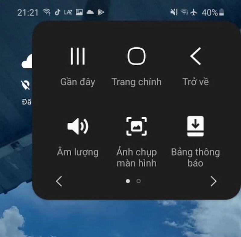 Cách chụp màn hình Samsung S22 bằng nút Home ảo