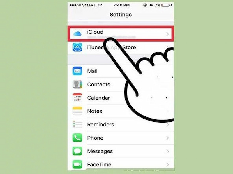 Đăng nhập tài khoản iCloud