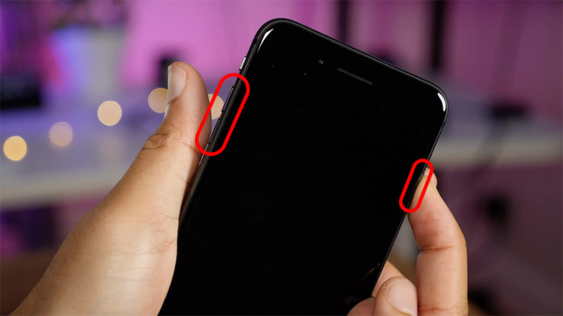 thao tác buộc iPhone khởi động lại