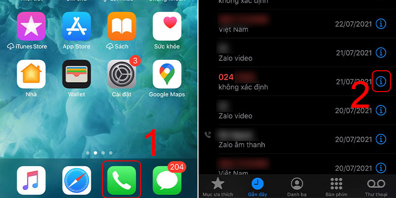 Chặn từng số điện thoại mà bạn muốn trên iphone