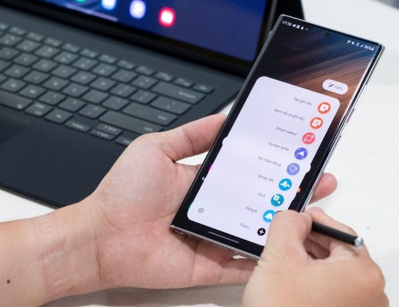 Chụp màn hình điện thoại Samsung S22 bằng S Pen