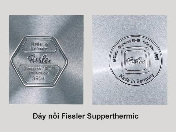 Đáy nồi inox Fissler cứng cáp