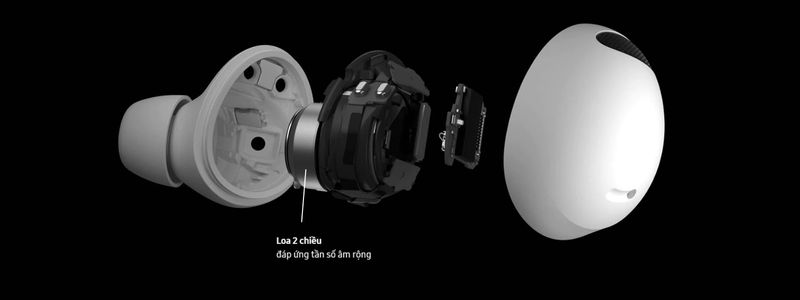 Galaxy Buds2 Pro sở hữu hệ thống loa hai chiều