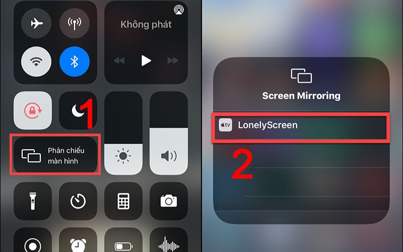 Hai bước đơn giản để kết nối bằng LonelyScreen