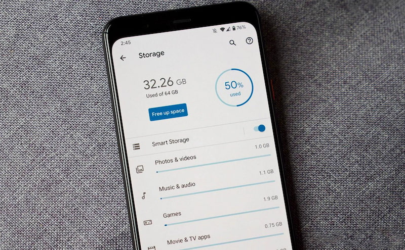 Khắc phục lỗi loạn cảm ứng trên Android bằng cách xóa bớt dung lượng
