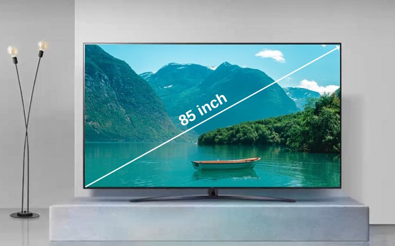 85 inch mô tả độ dài đường chéo của tivi