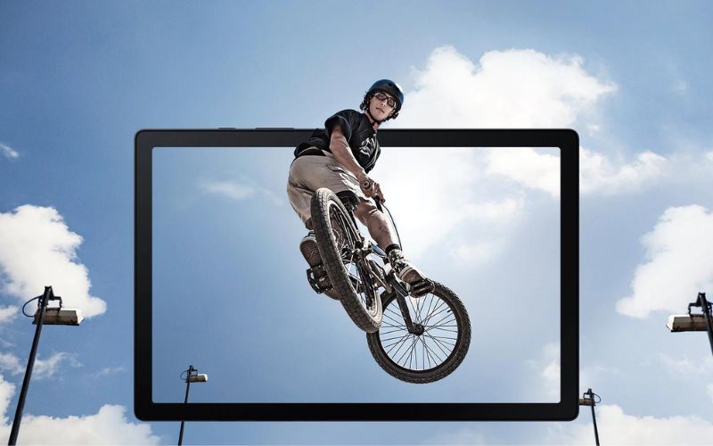 Màn hình Samsung Tab A8 (4+64GB) rộng 10,5 inch và viền mỏng 10,2 mm