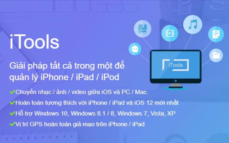 iTools có nhiều chức năng và tương tích với nhiều thiết bị