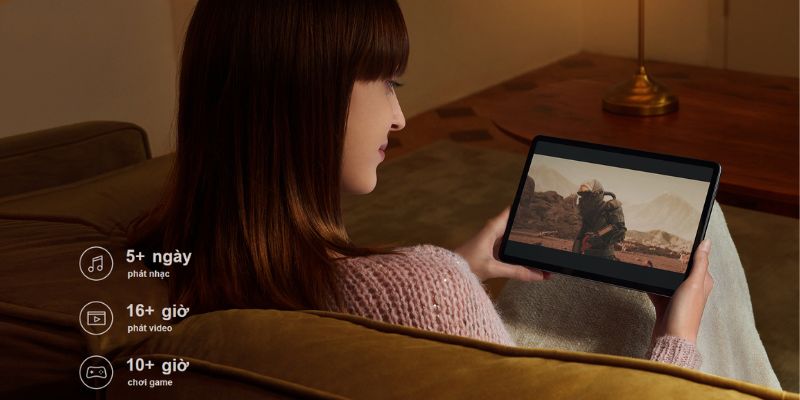 MTB Xiaomi Pad 5 (6+256GB) có thời lượng sử dụng lớn