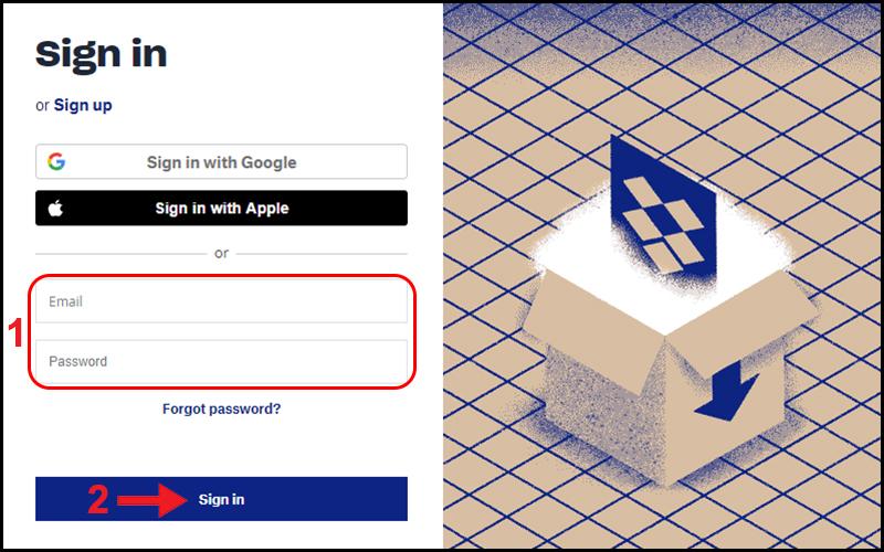 Sign-in-Dropbox