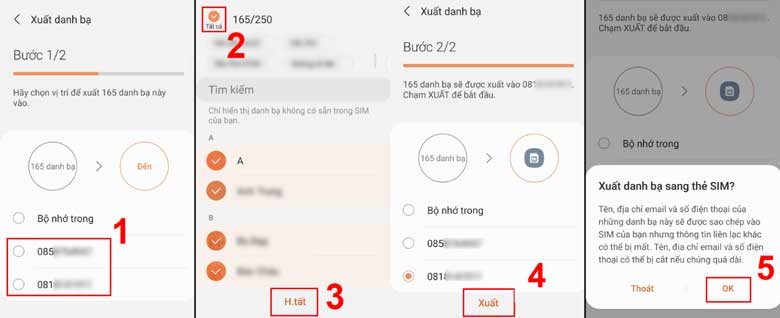 cách chuyển số điện thoại từ máy sang sim