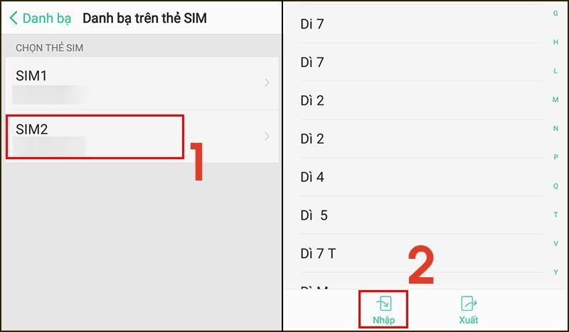 cách chuyển số điện thoại từ máy sang sim