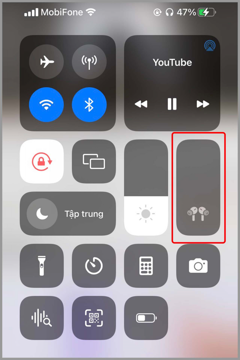 Cách tăng âm lượng Airpod