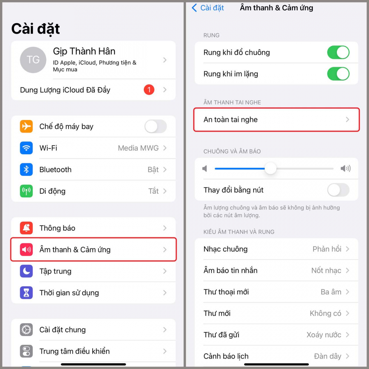 Cách tăng âm lượng Airpod