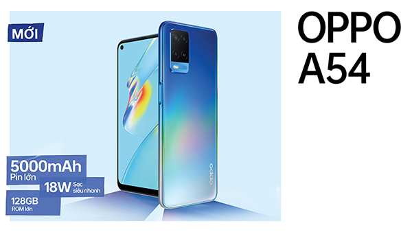 OPPO A54: Cấu hình tốt, màn hình to, pin khỏe, sạc nhanh 18W