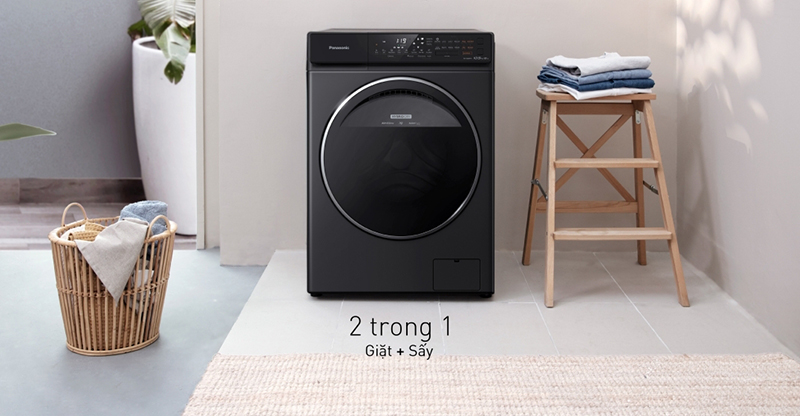 Quần áo không thể khô vì điều kiện thời tiết xấu, sử dụng ngay máy giặt sấy Panasonic.