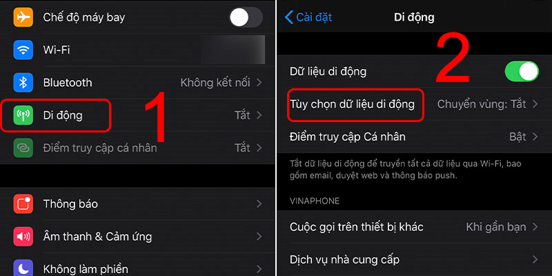 Cách chuyển từ mạng 3G sang 4G trên iPhone
