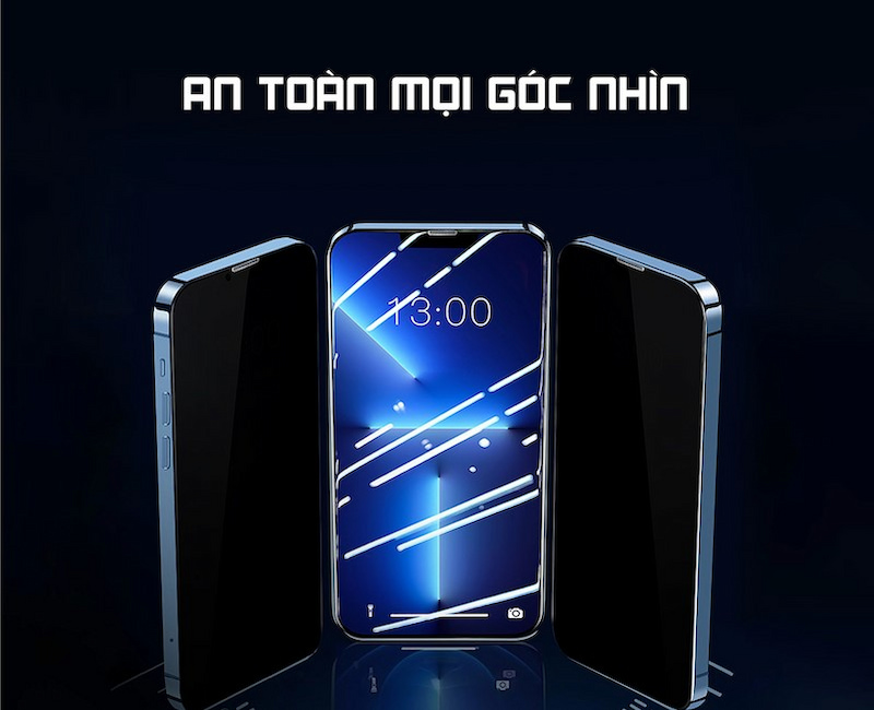 Kính cường lực chống nhìn trộm Samurai Earldom trên điện thoại iPhone