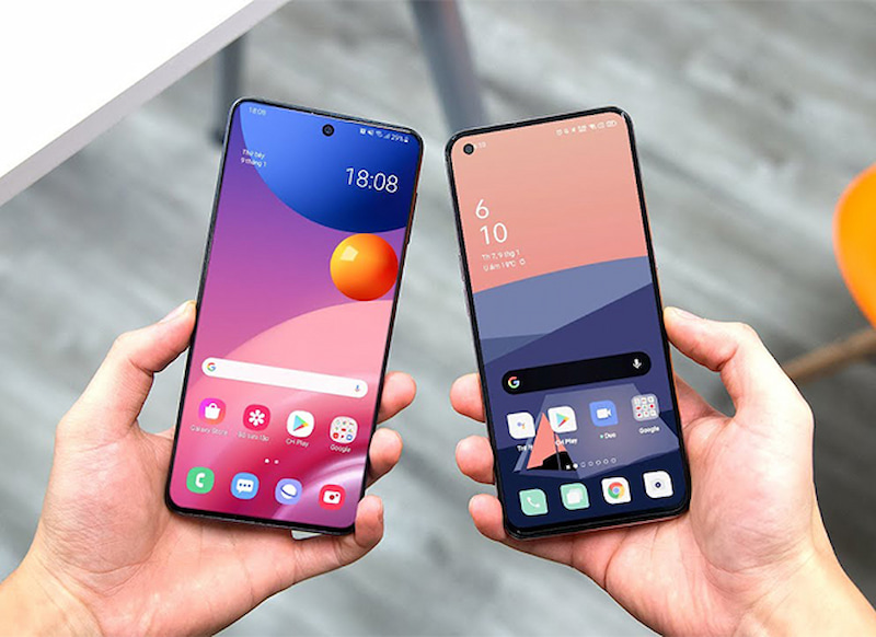 So sánh màn hình OPPO và Samsung