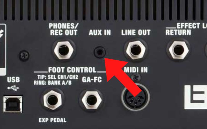Cổng AUX trong hệ thống các cổng vào trên amply