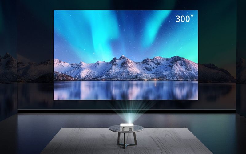 Các dòng máy chiếu cao cấp có thể chiếu trên màn hình lớn 300 inch