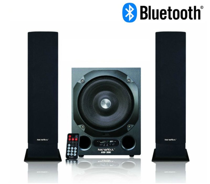 Loa AW300/2.1 hỗ trợ kết nối Bluetooth tiện lợi