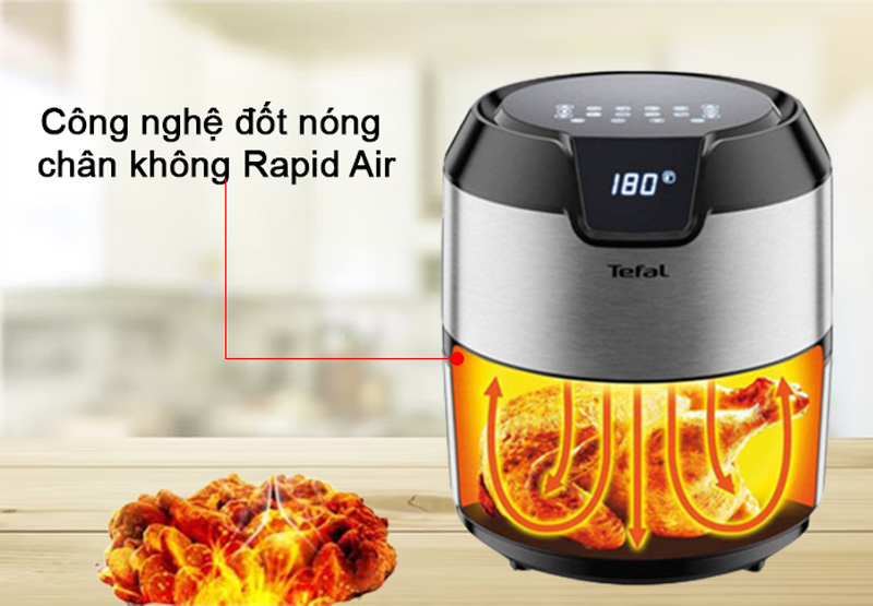 Chiên không cần dầu với công nghệ Rapid Air