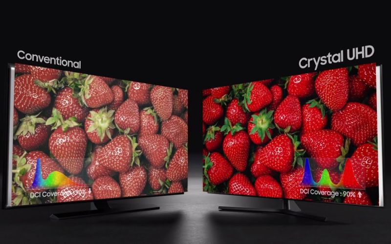 Dải màu sắc rộng lớn và tự nhiên trên tivi Samsung Crystal UHD