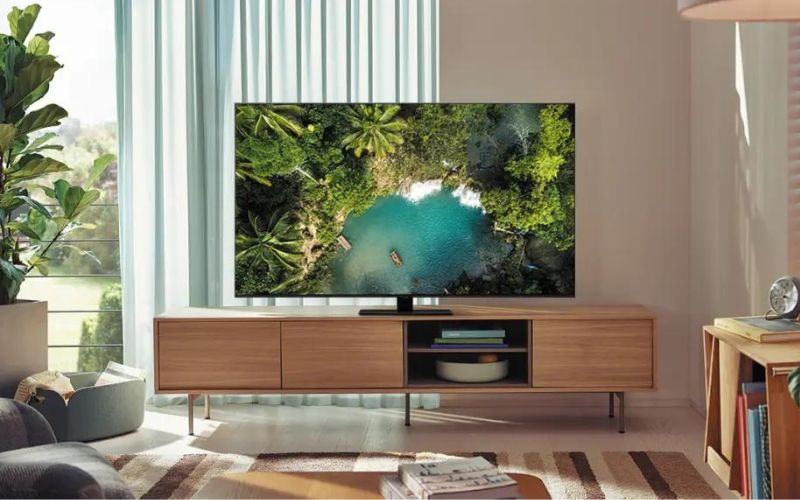 Thiết kế đẹp mắt của Smart Tivi QLED 4K Samsung 55 Inch QA55Q80B