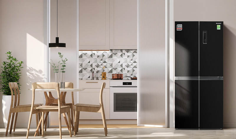 Tủ lạnh Sharp dễ dàng bố trí trong mọi không gian