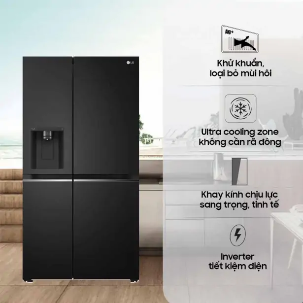 Tủ Lạnh LG Inverter 635 Lít GR-D257WB