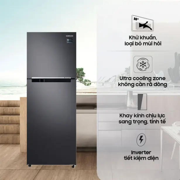 Tủ Lạnh Samsung Inverter 305 Lít RT29K503JB1/SV