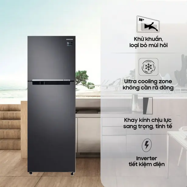 Tủ Lạnh Samsung Inverter 326 Lít RT32K503JB1/SV