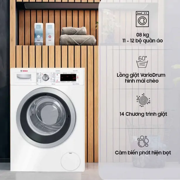 Máy Giặt Bosch 8 Kg WAW28440SG