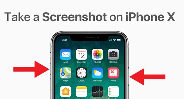 Cách chụp ảnh màn hình trên iPhone X 