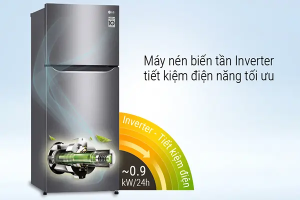 LG Inverter 187 Lít GN-L205S - Tủ lạnh bình dân cho gia đình nhỏ